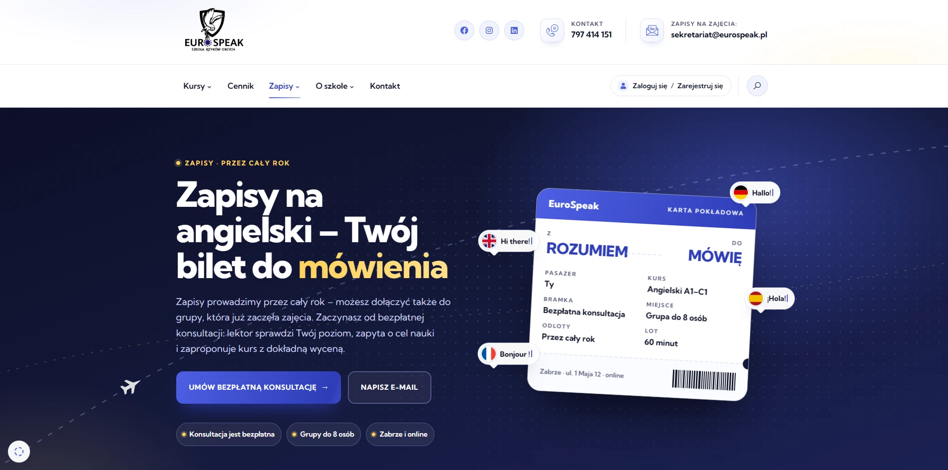 Zapisy z kartą pokładową